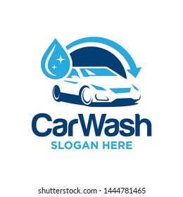 Car Wash Logo Design Vector Templates