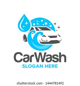 Car Wash Logo Design Vector Templates