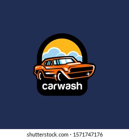 Car Wash Logo Design Vector Template