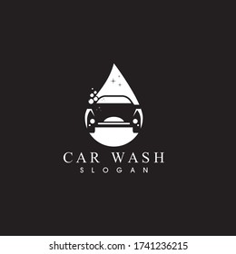 Ilustración vectorial del logotipo de lavado de coches