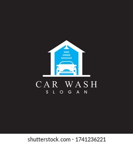 Car wash logo design vector illustration