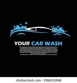 Car wash logo design vector