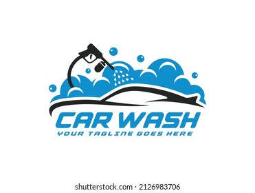 Car wash logo design vector illustration