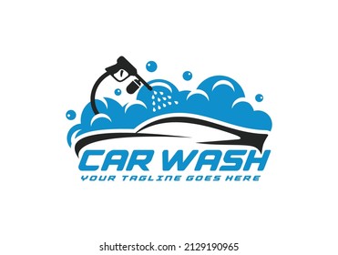 Car wash logo design vector illustration