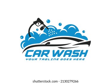 Car wash logo design vector illustration