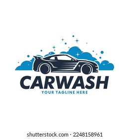 Car wash logo design vector Template