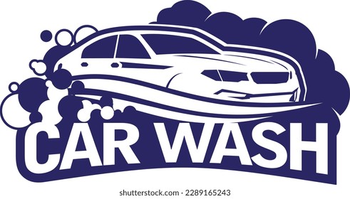 car wash logo design vector