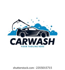 Car wash logo design vector Template