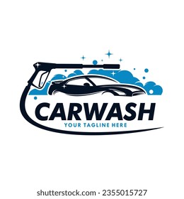 Car wash logo design vector Template