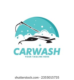 Car wash logo design vector Template
