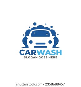  Autowaschanzeige-Logo-Design, Vektorgrafik