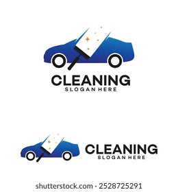 car wash logo design vector template illustration
