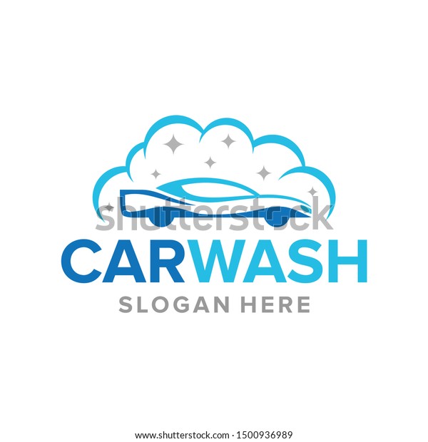 Car\
wash logo design vector template for business\
company