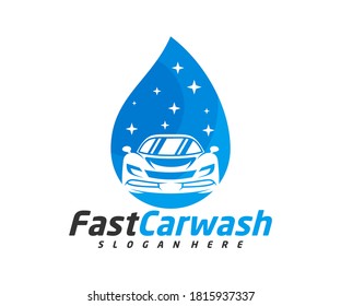 Car Wash logo designs concept vector, Automotive Cleaning logo template