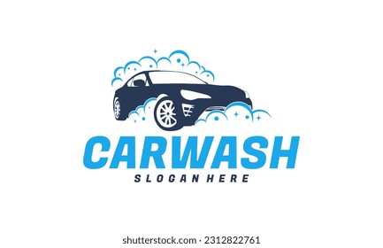 Car Wash logo designs concept vector, Automotive Cleaning logo template