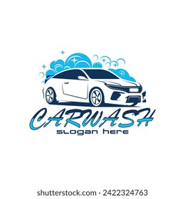 Car Wash logo designs concept vector, Automotive Cleaning logo template