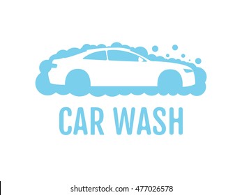 Car Wash Logo Flat Design Layout Stock Vector (Royalty Free) 477026578 ...