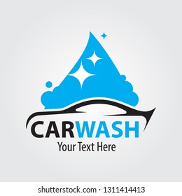 car wash logo with gradient background