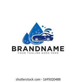 Car wash logo icon vector. Modern design car wash logo illustration. Simple design on trendy logo.