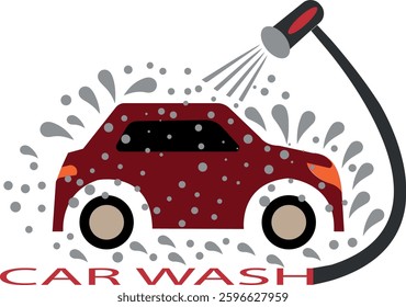 Car wash logo icon vector .