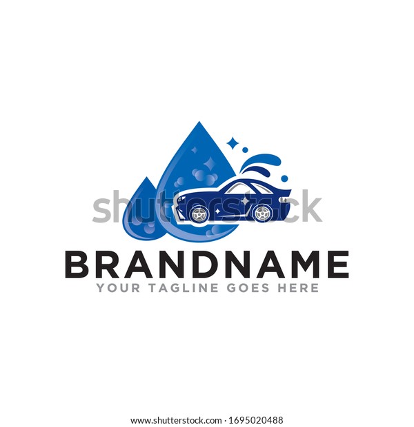 Car wash logo icon vector.\
Modern design car wash logo illustration. Simple design on trendy\
logo.