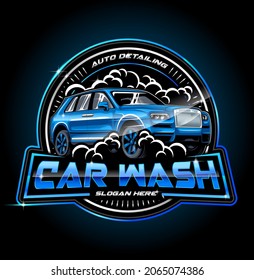 Car Wash Logo, Car service, Car Repair logo, Automotive Detailing