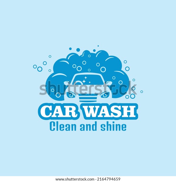 car wash logo with slogan clean and shine,
car service vector
illustrations