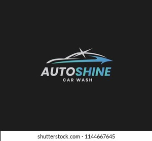 Car wash logo template design