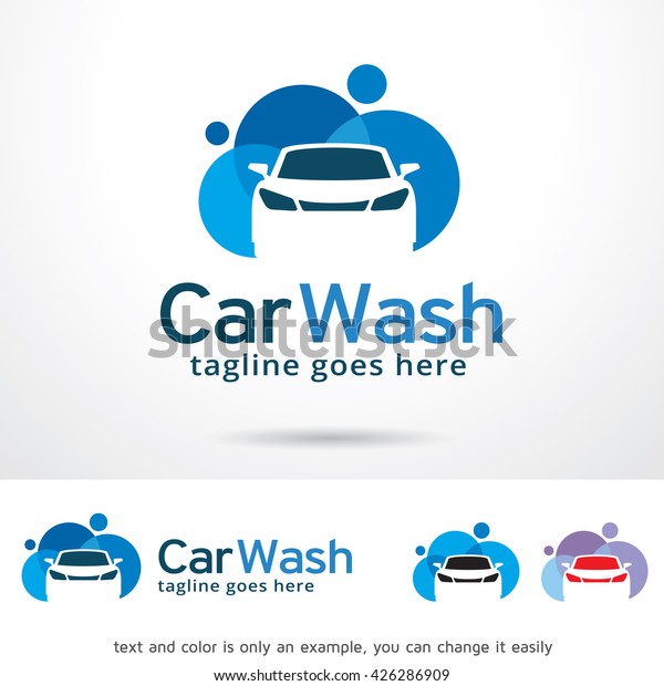 Car Wash Logo Template\
Design Vector 
