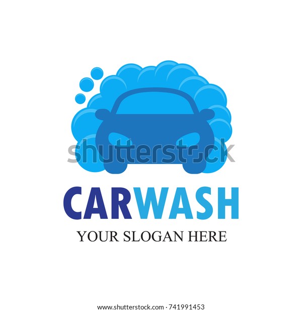 Car Wash Logo Template\
Design Vector
