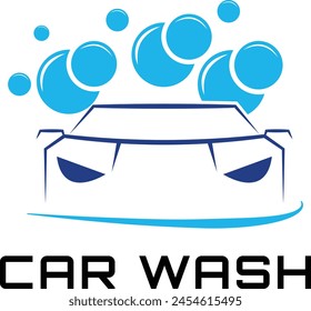 car wash logo, Car wash logo template illustration, car wash and automobile detailing logo design