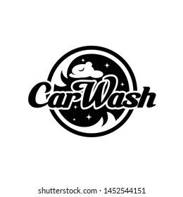 Car wash logo template vector illustration