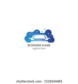 Car wash logo template vector icon illustration