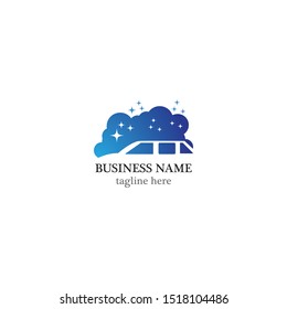 Car wash logo template vector icon illustration