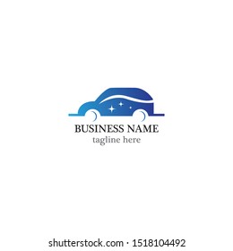Car wash logo template vector icon illustration