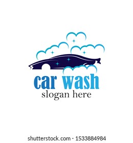 
Car wash logo template vector illustration
