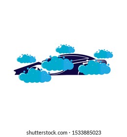 
Car wash logo template vector illustration
