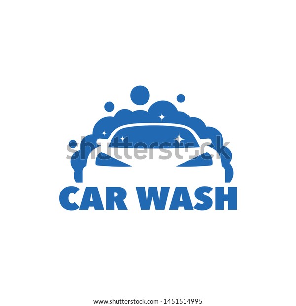 Car wash logo\
template vector\
illustration