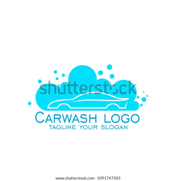 Car wash logo\
vector graphic flat\
design.