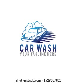 Car Wash Logo Vector Icon Illustration