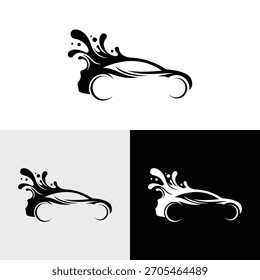 carro lavar logotipo ícone vetor ilustração