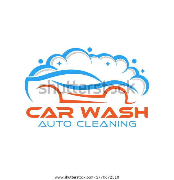 Car Wash Logo Vector Illustration\
template. Trendy Car Wash vector logo icon silhouette design. Car\
Auto Cleaning logo vector illustration for car wash\
service.