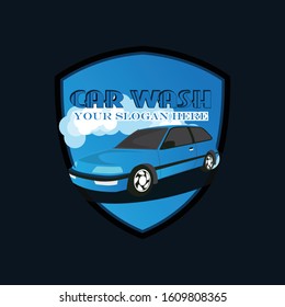 car wash logo vector image