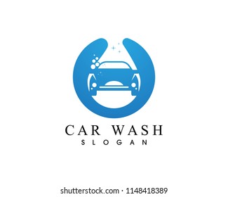 Car wash logo vector template