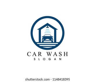 Car wash logo vector template