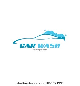 Plantilla de vectores con logotipo de lavado de coches
