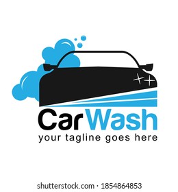 Plantilla de vectores con logotipo de lavado de coches