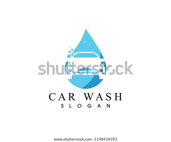 Car wash logo vector\
template
