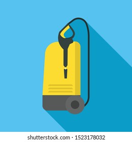 Car wash machine icon. Flat illustration of car wash machine vector icon for web design