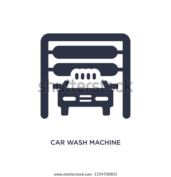 car wash\
machine icon. Simple element illustration from mechanicons concept.\
car wash machine editable symbol design on white background. Can be\
use for web and mobile.